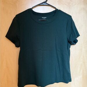 Old Navy Green Fitted Crop T-Shirt